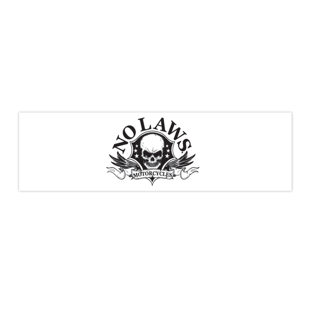 NO LAWS MOTORCYCLES STICKER TEST #5 - NO LAWS MOTORCYCLES