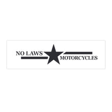 Load image into Gallery viewer, NO LAWS MOTORCYCLES STICKER TEST #5 - NO LAWS MOTORCYCLES
