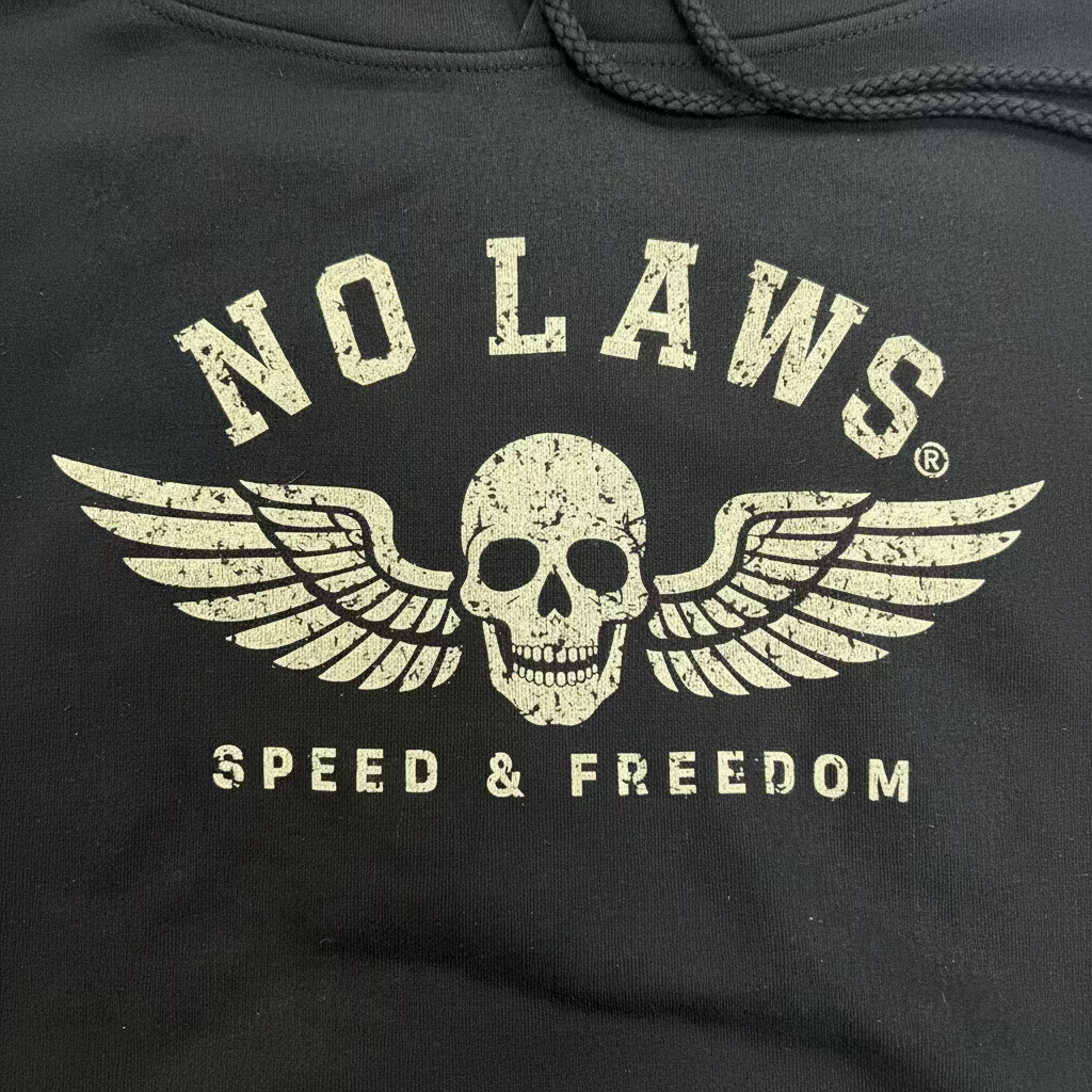 NO LAWS® Speed & Freedom Pullover Hoodie - NO LAWS MOTORCYCLES