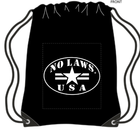 NO LAWS USA DRAWSTRING SPORTPACK - NO LAWS MOTORCYCLES